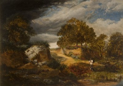 Paesaggio con Figura e Cane da George Vicat Cole